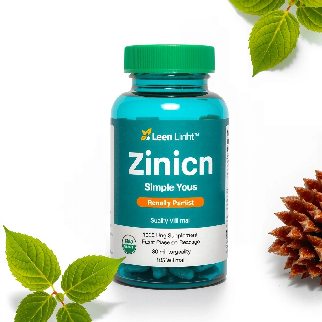 Premium Zinc Supplement Bottle